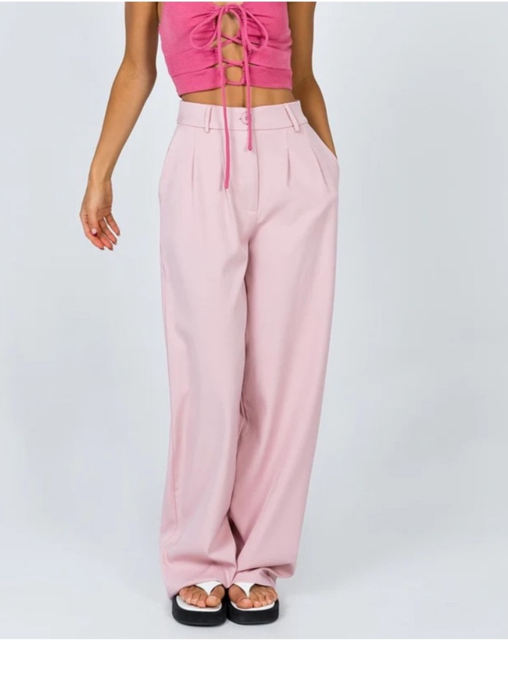 Princess Polly Archer Pants Pink - US 6 / Pink